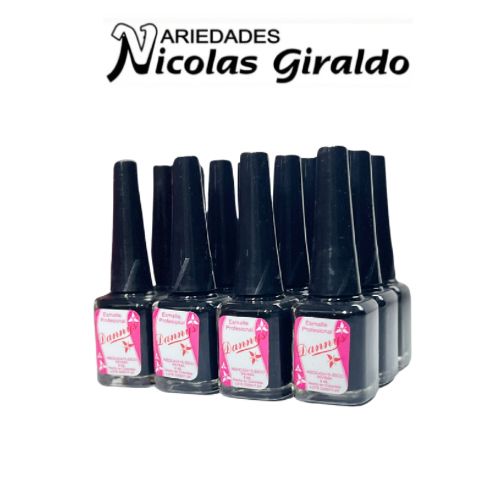 Esmalte pequeño Dannys negro PQT X12