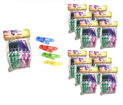 Gancho pinza orquidea ropa x12 PQT X12