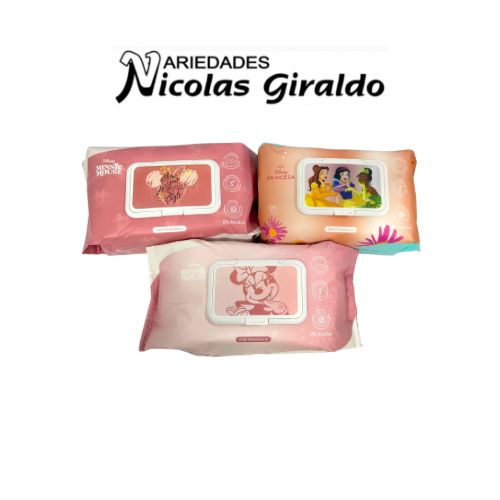 Pañitos humedos licencias niña x80  