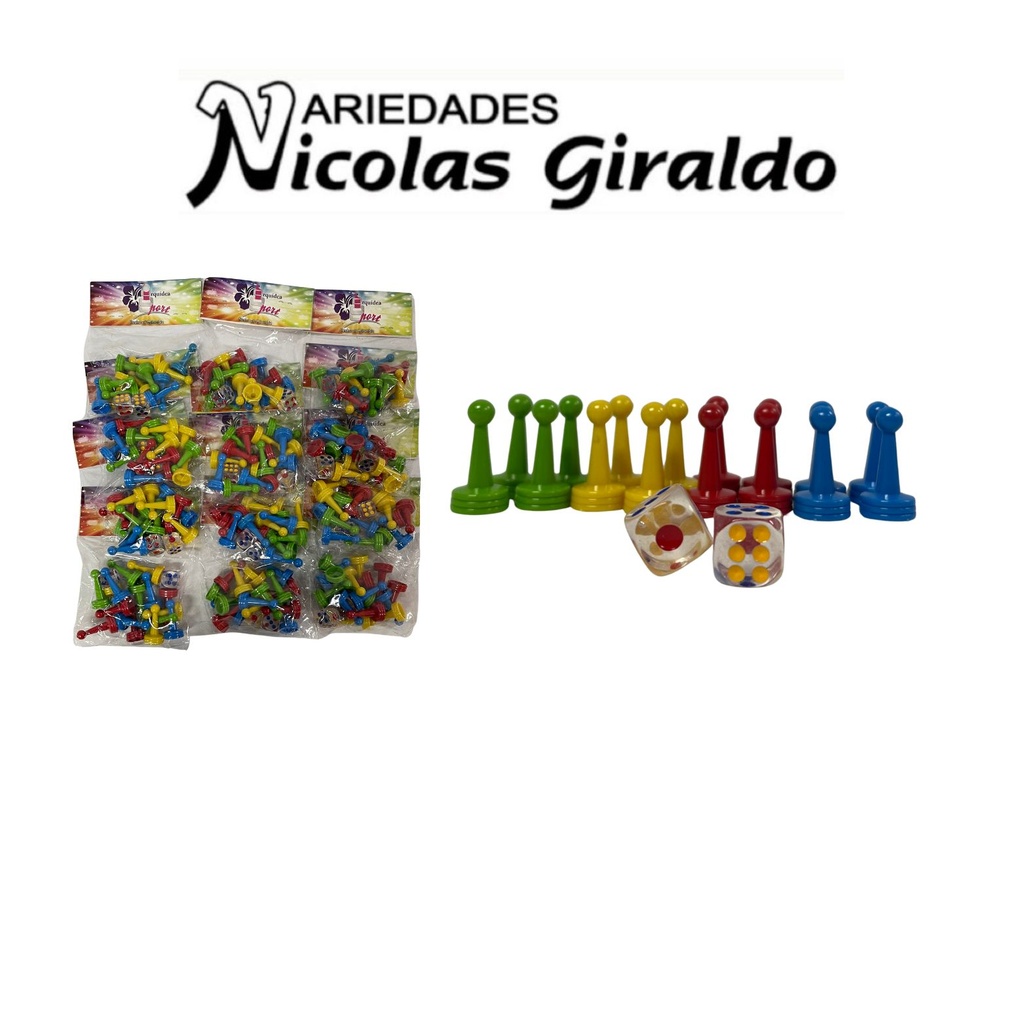 Fichas parques de lujo x6 puestos orquidea PQT X12