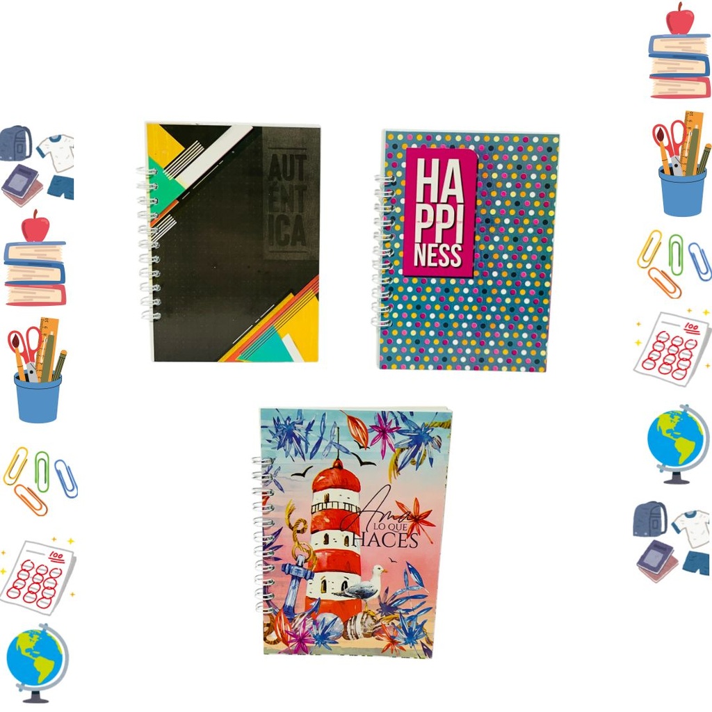 Libreta economica argollado PQT X12