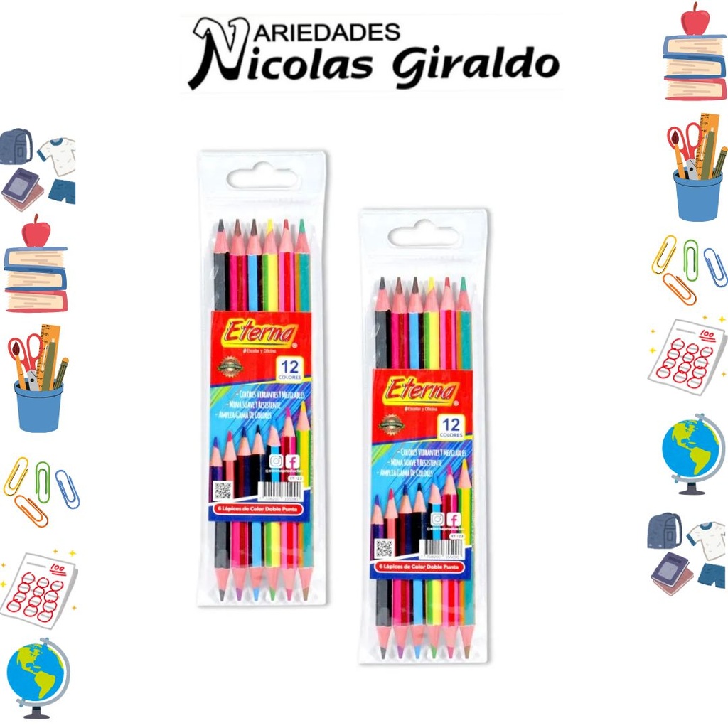 Color eterna doble punta x 6 economico CAJA X24