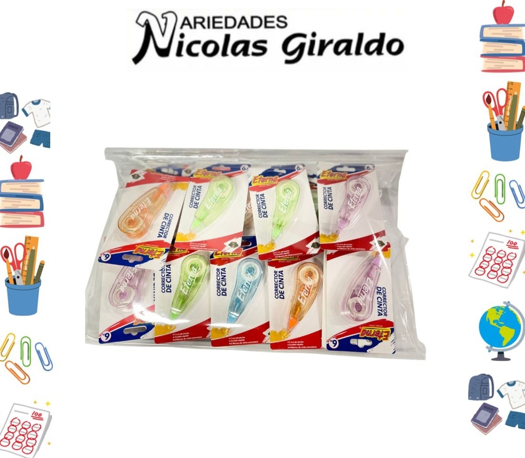 Corrector eterna en Cinta CAJA X24