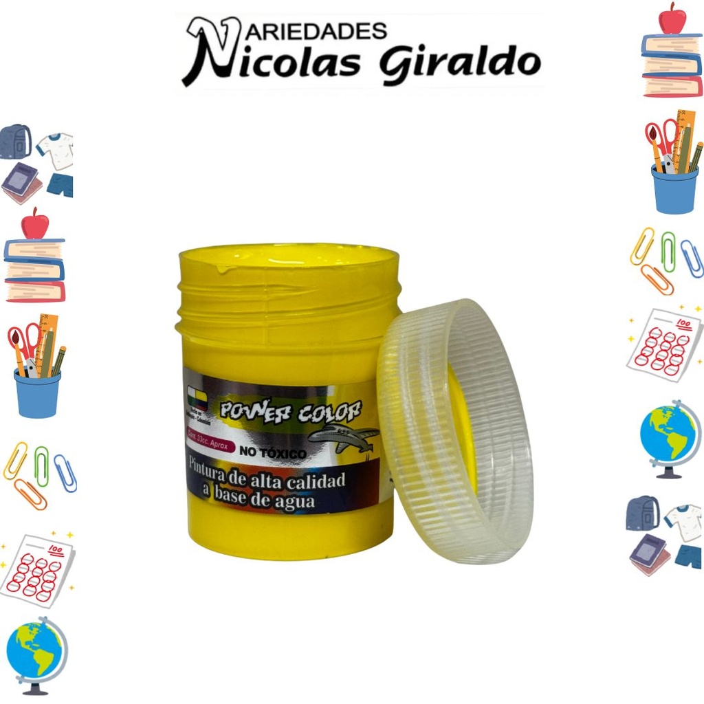 Vinilo power color x33 cc amarillo CJ X12