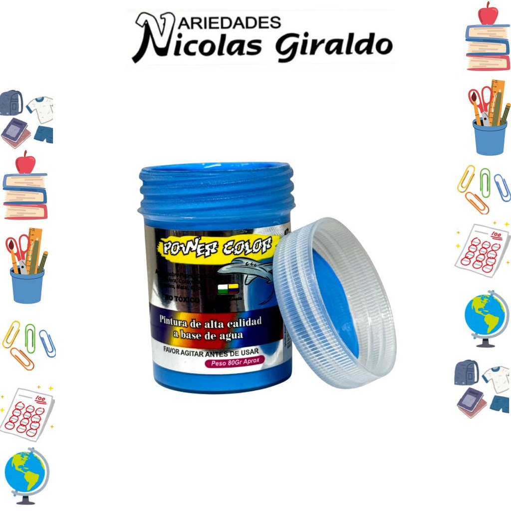 Vinilo power color x33 cc azul claro CJX12