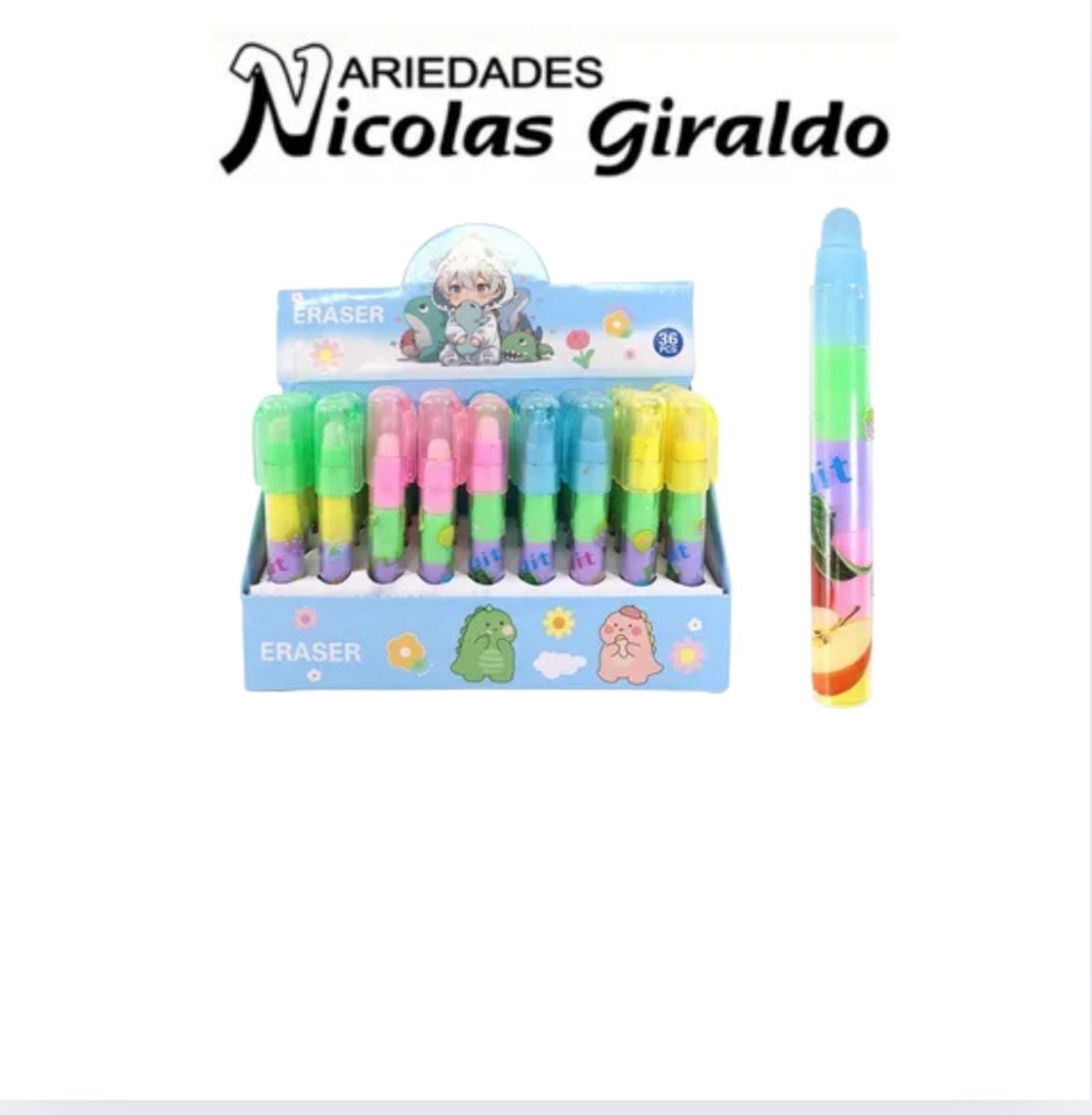 Borrador en barra 5 puntas caja x36 