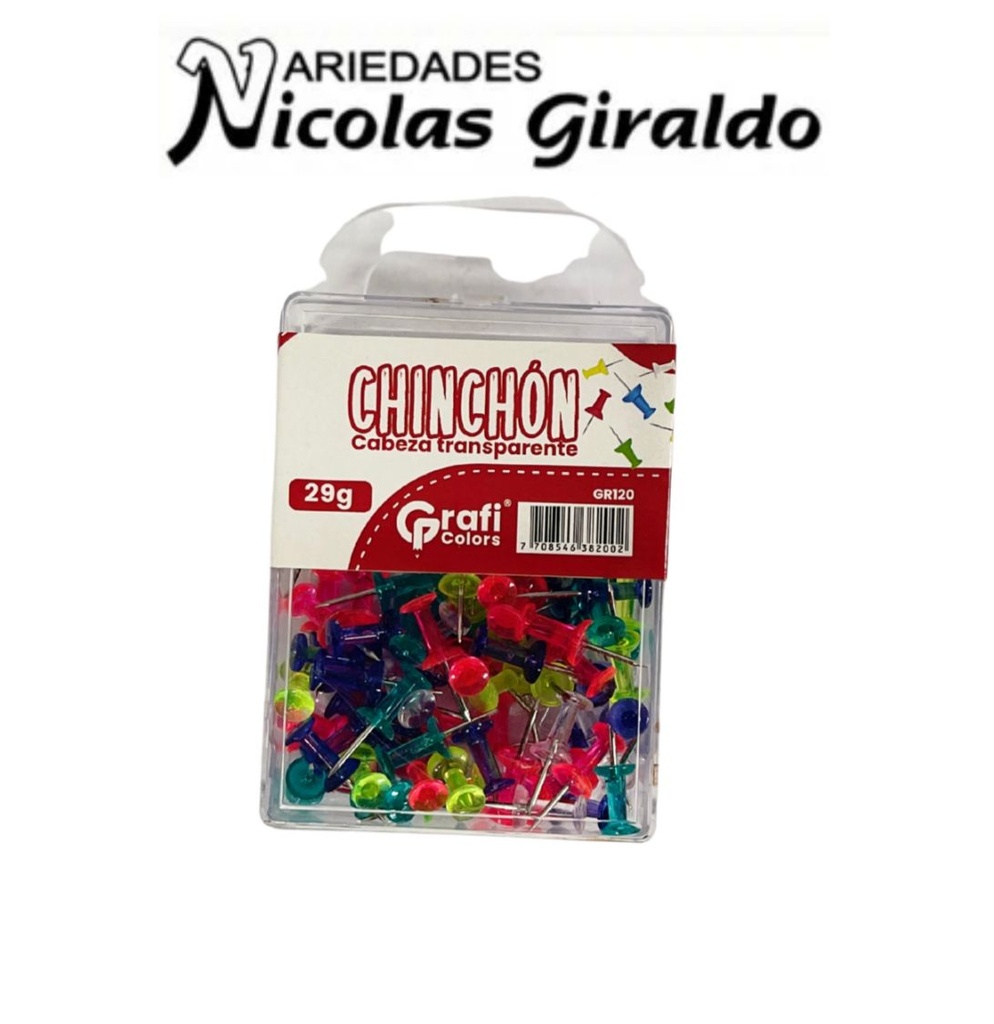 Chinche cabeza transparente graficolors
