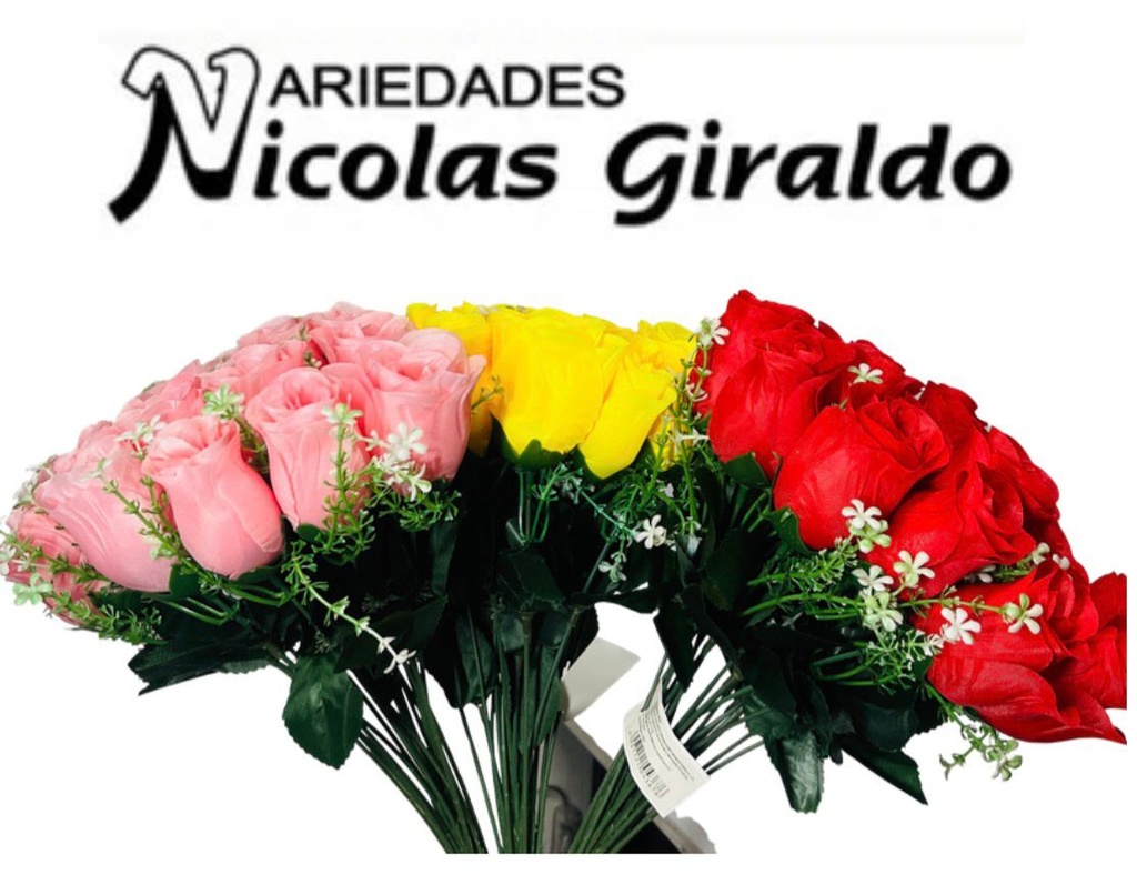 Flor ramo x24 rosas surtida 