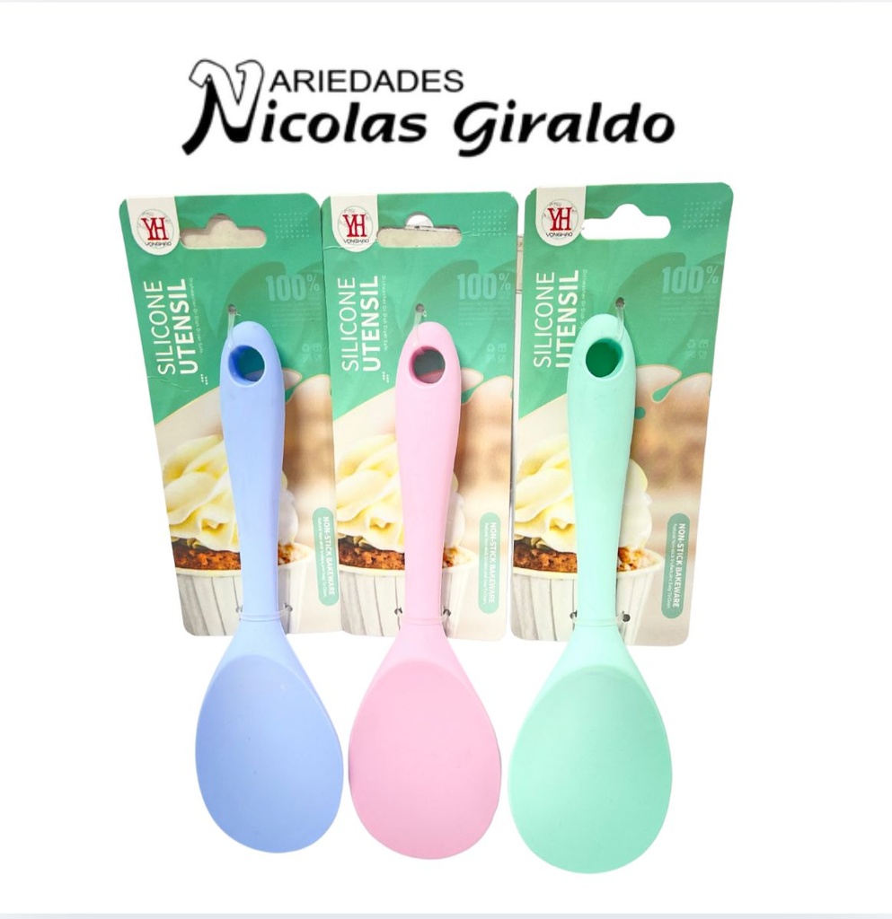 Cuchara arrocera silicona color  