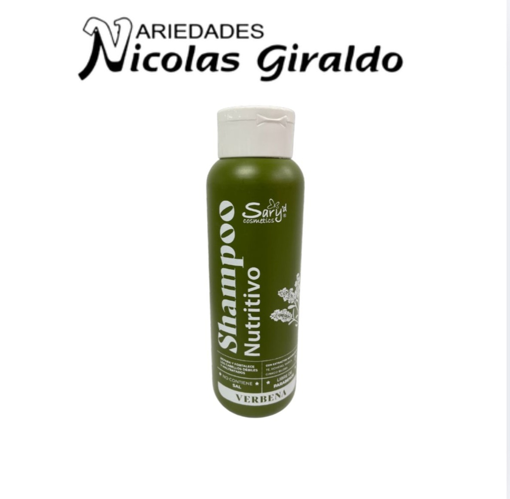 shampoo nutritivo saryd x500 ml verde