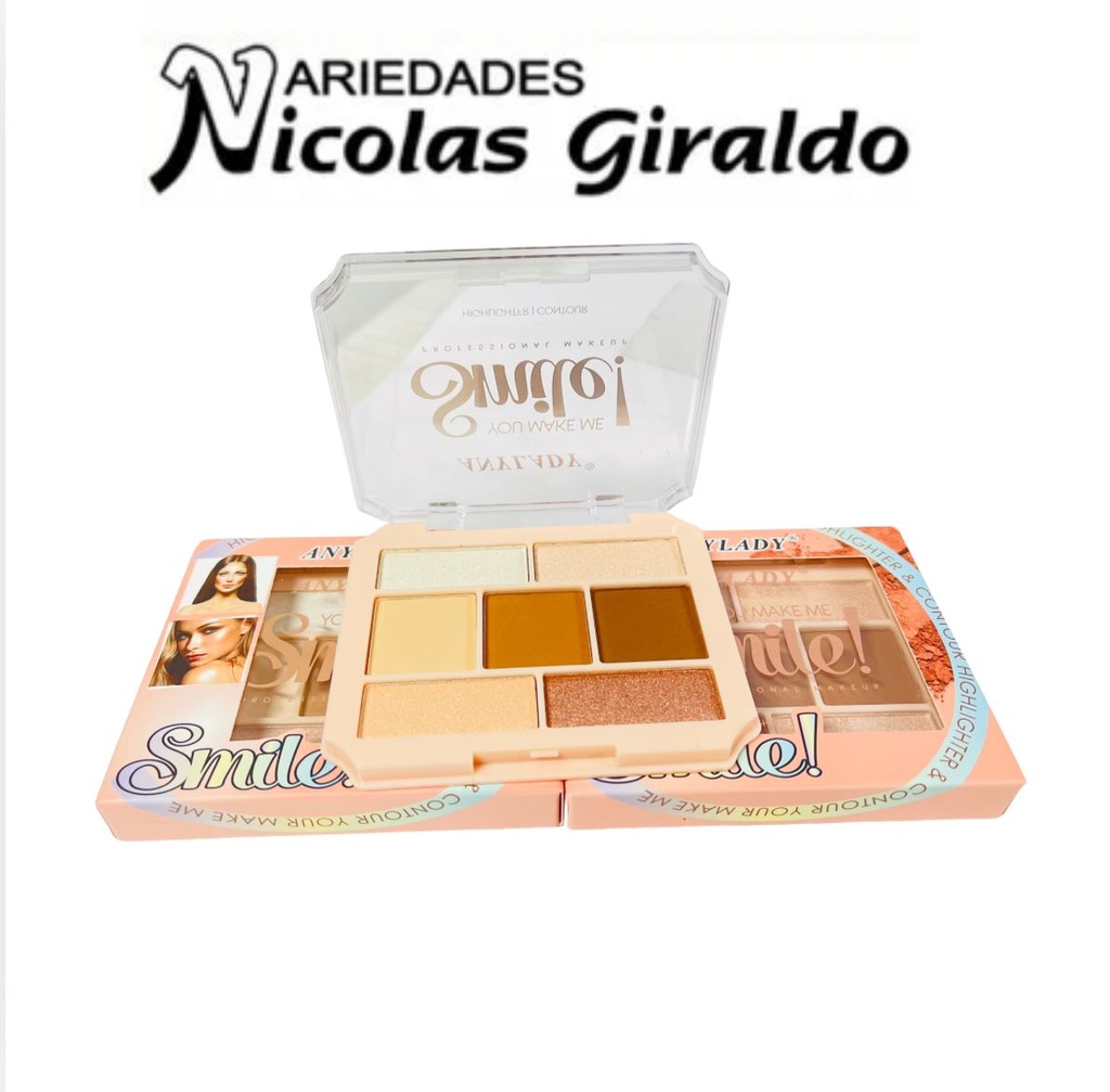 (8213)Sombra dama palette 7 tonos   