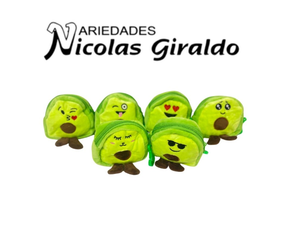 Monedero aguacate 10cm 