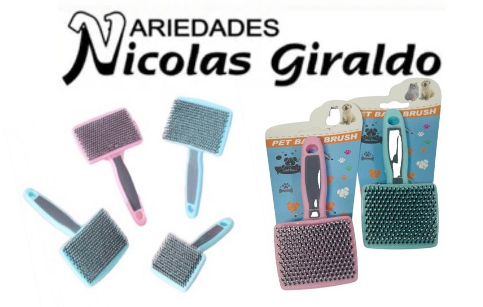 Cepillo mascota plastico pequeño 