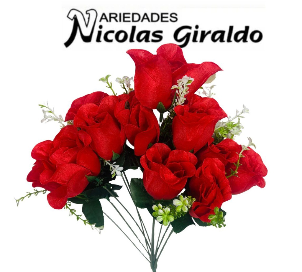 Flor ramo x12 roja 