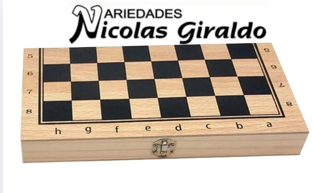 Ajedrez madera mediano sencillo