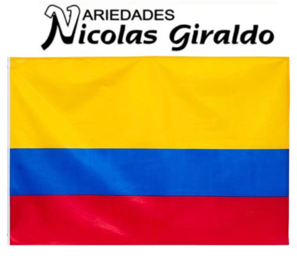 Bandera colombia sencilla grande 90x140 PQT X12