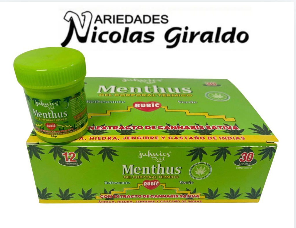 Menthus junhios pequeño verde x30ml cj x12 