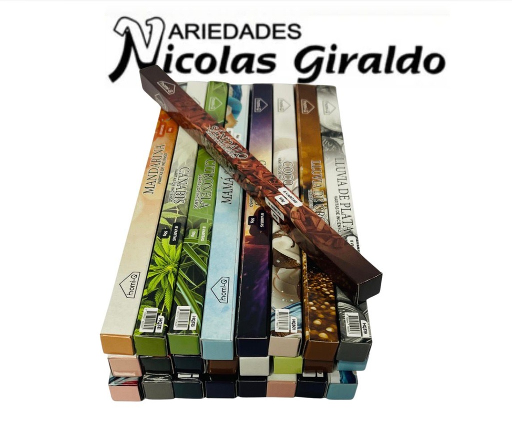 Incienso homi-q x25 cajas surtido 