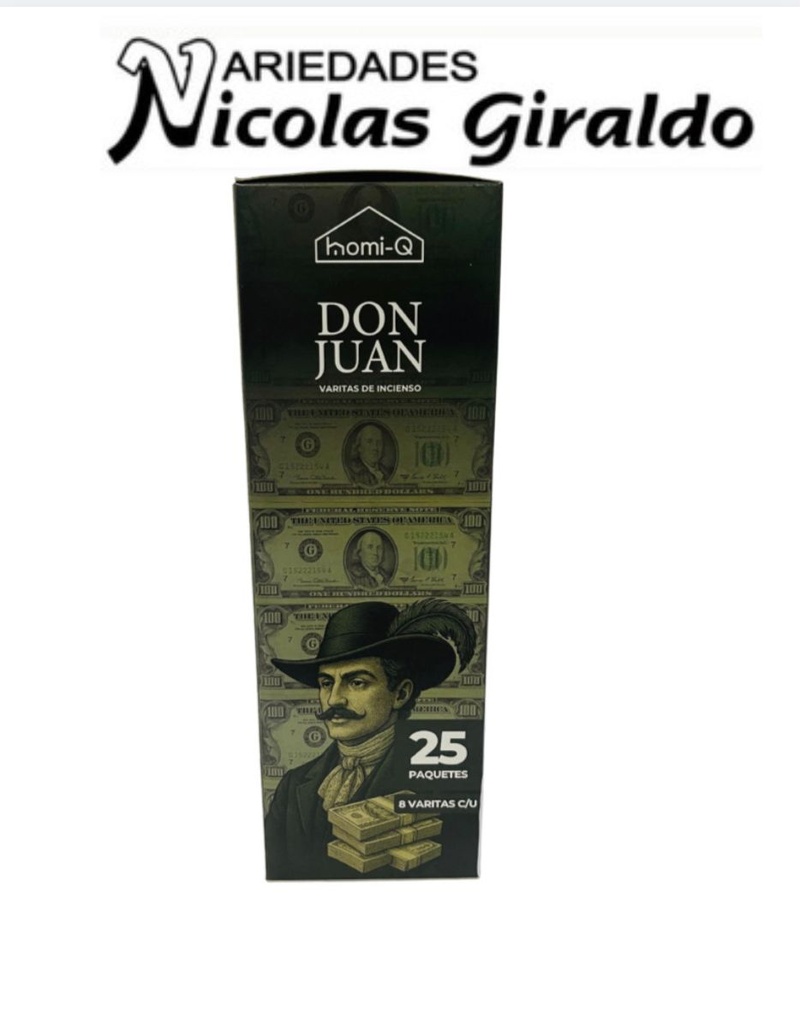 Incienso homi-q x25 cajas don juan HQ317
