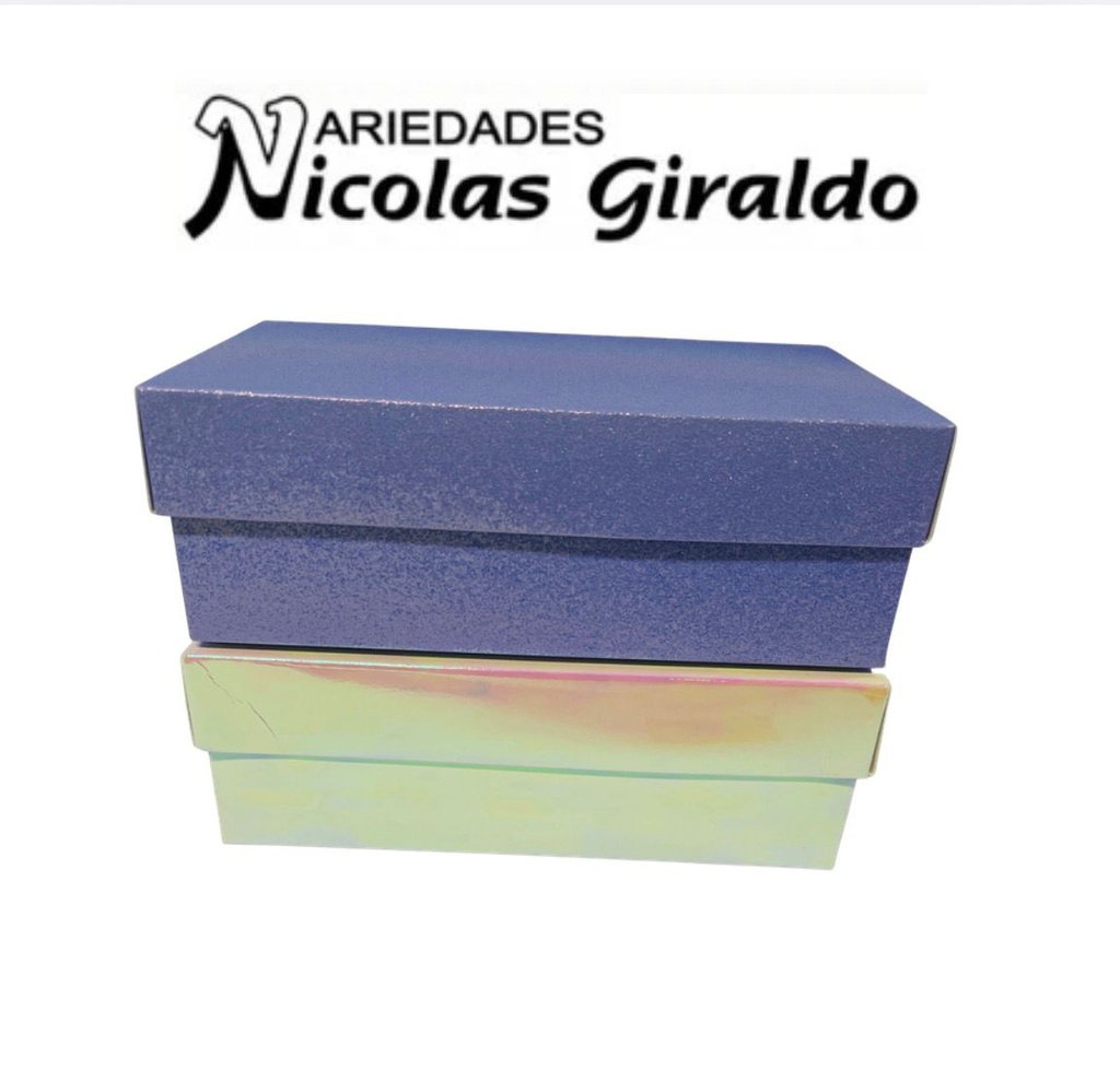 Caja regalo pequeña metalizada sin mensaje 