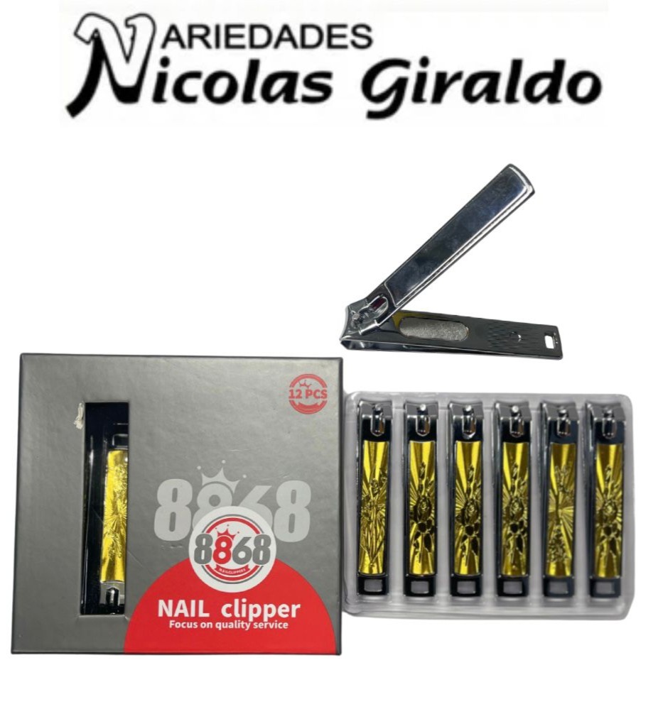 Corta uñas jumbo estampado caja x12 