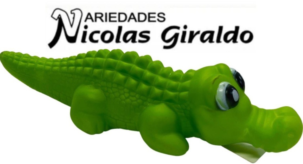 Juguete chillon mascota cocodrilo