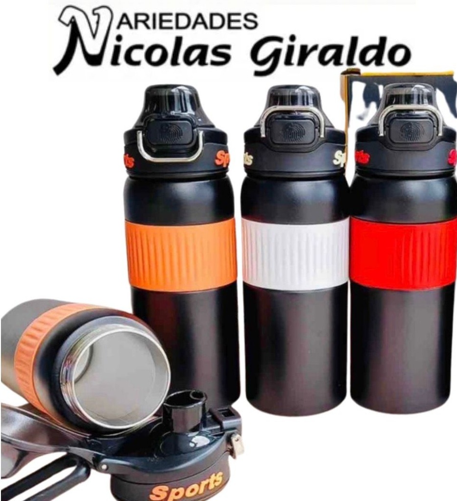 Termo metal fino fondo entero