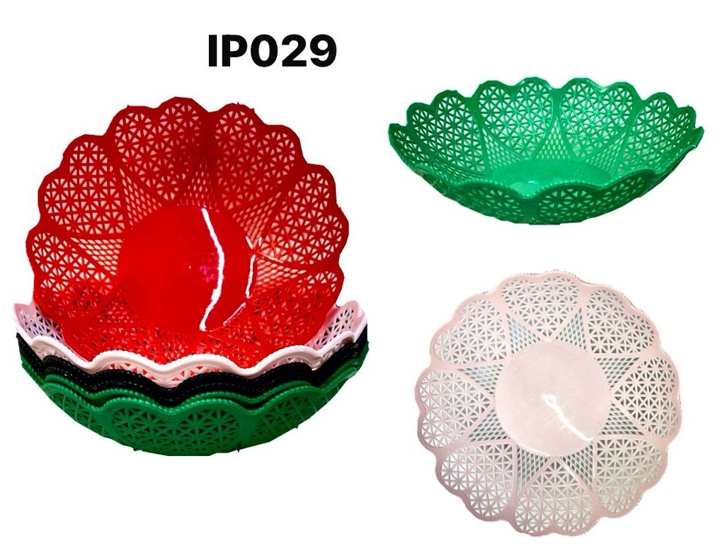 Canastilla plastica frutera mediana PQT X6 