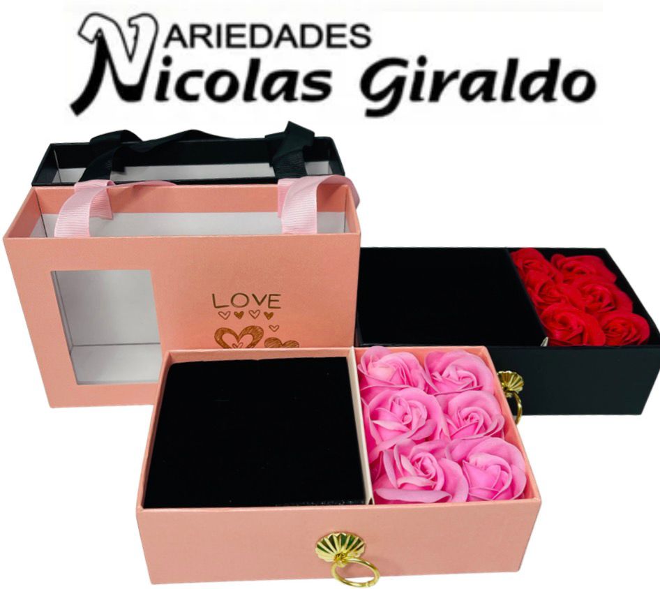 Cofre caja con rosas