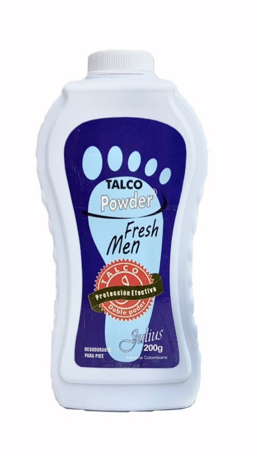 Talco powder fresh men x200 julius mediano PQT X12