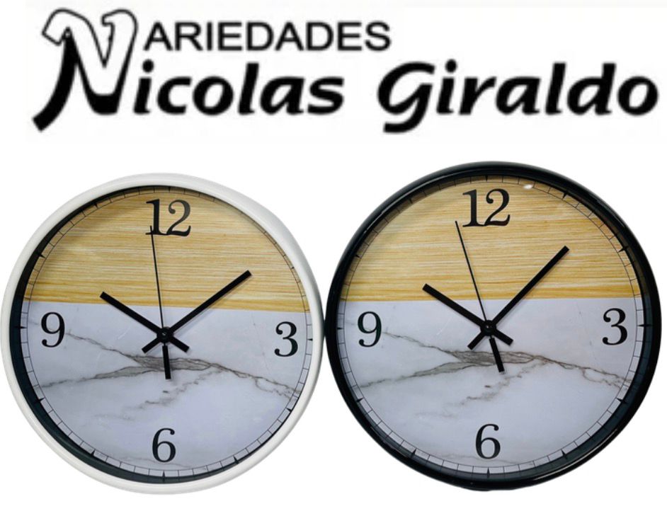 Reloj pared redondo grande 