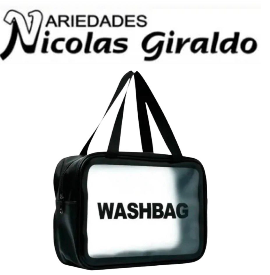 Cosmetiquera dama cuadrada grande doble cierre  