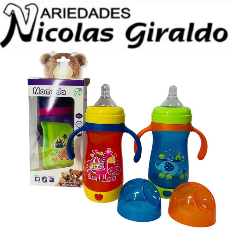 Tetero fino en caja x330ml x1 momoda