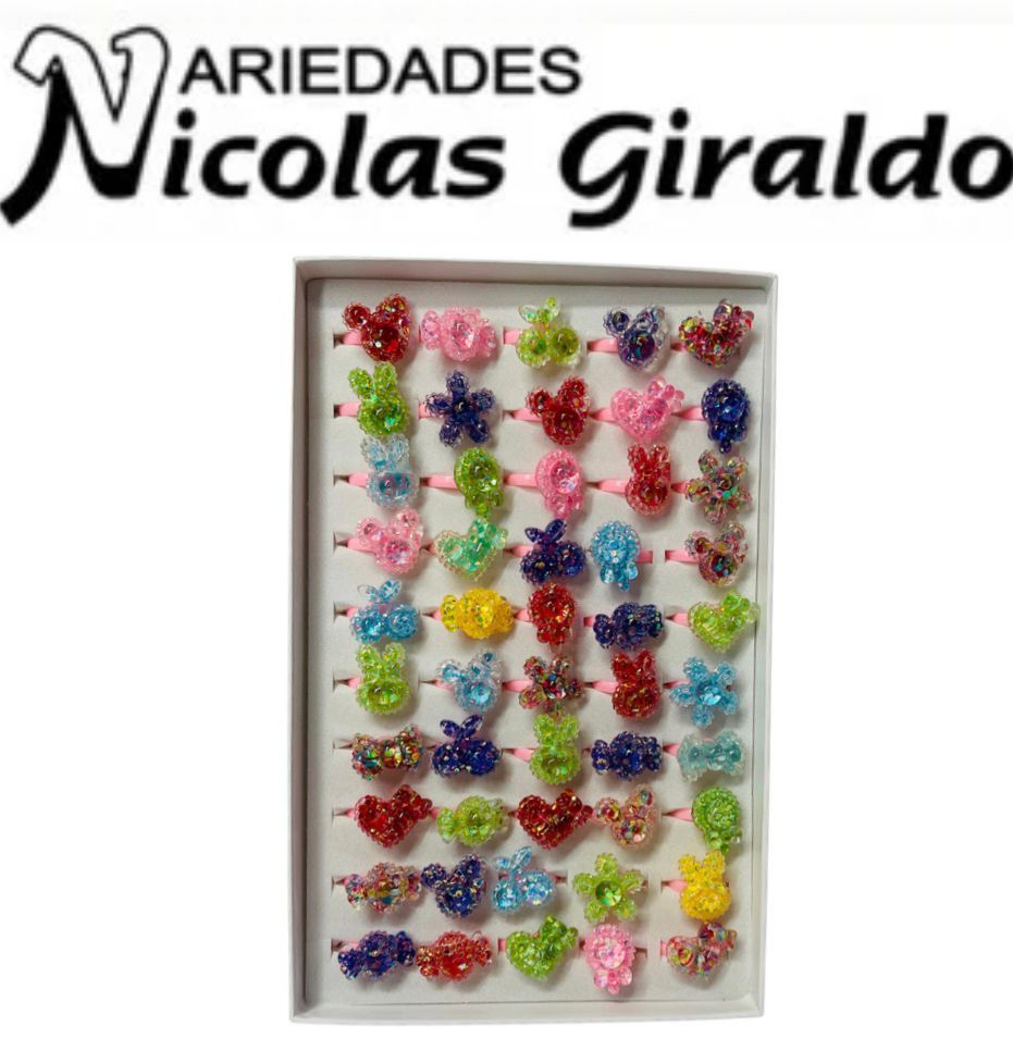 Anillo infantil figuras cj x50