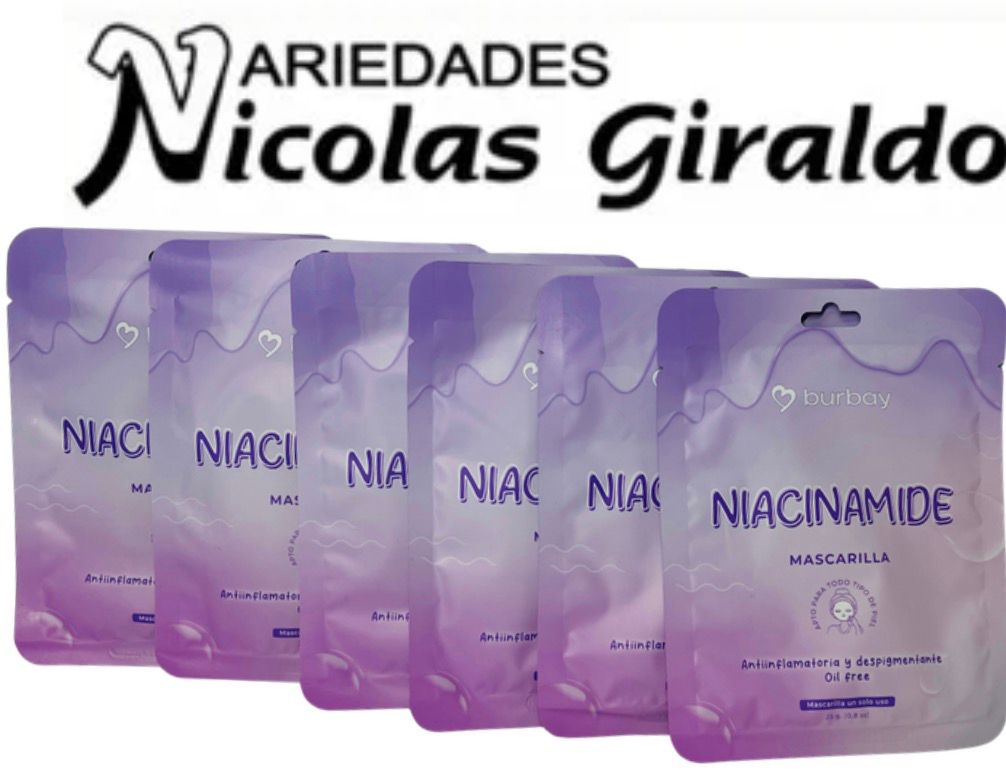 Mascarilla en velo niacinamide PQTX12   