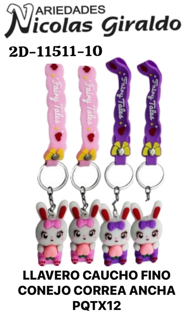 Llavero caucho fino zapato correa ancha pqt X12  