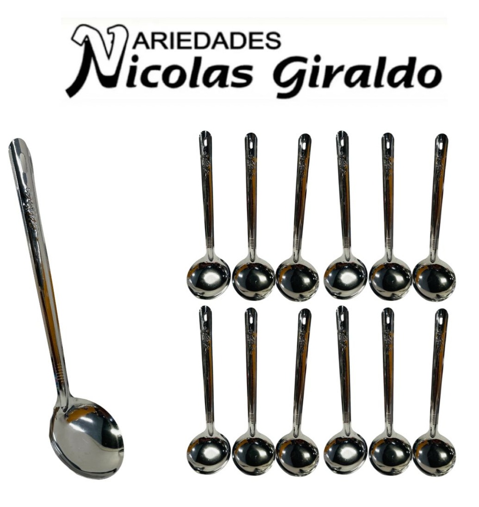 cucharon hondo metal sencillo PQT X12