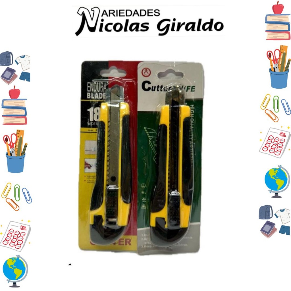 Bisturi encartonado grande fino