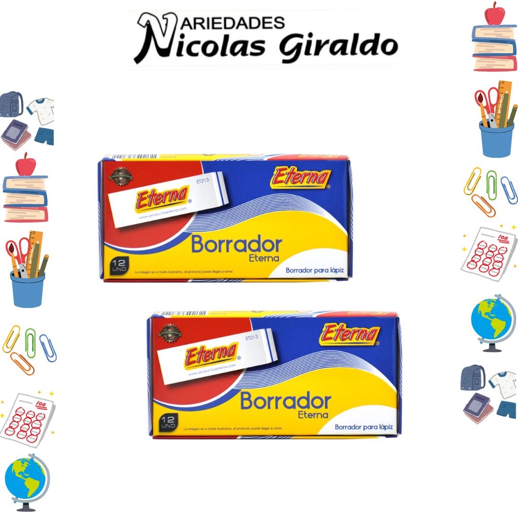Borrador eterna grande x12