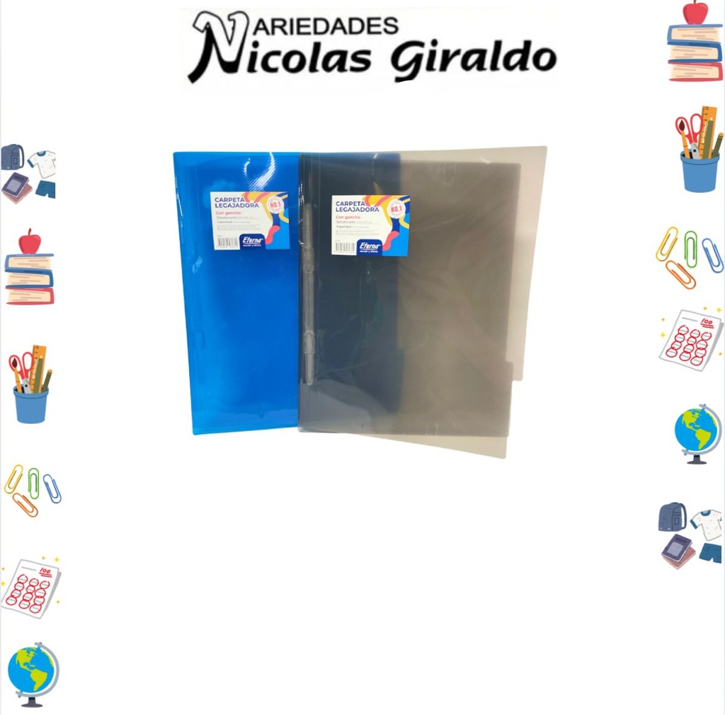 Carpeta eterna plastica legajador carta