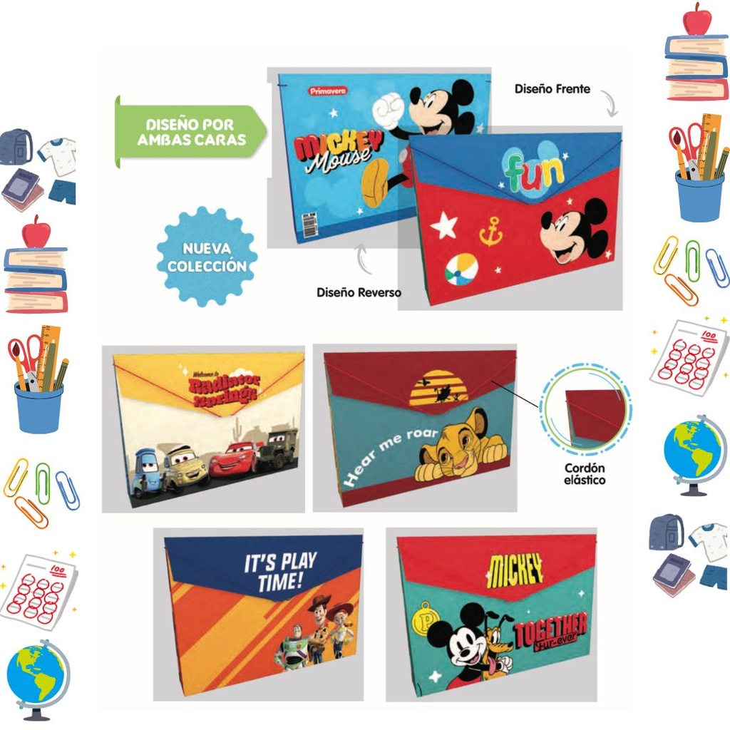 Carpeta primavera plastica fuelle niño