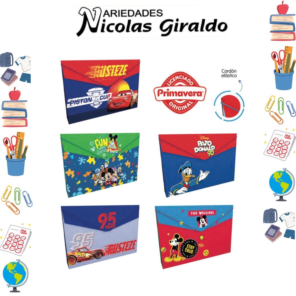 Carpeta primavera plastica fuelle niño
