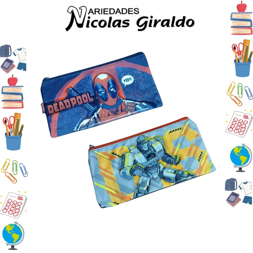 Cartuchera scribe 1 cierre niño