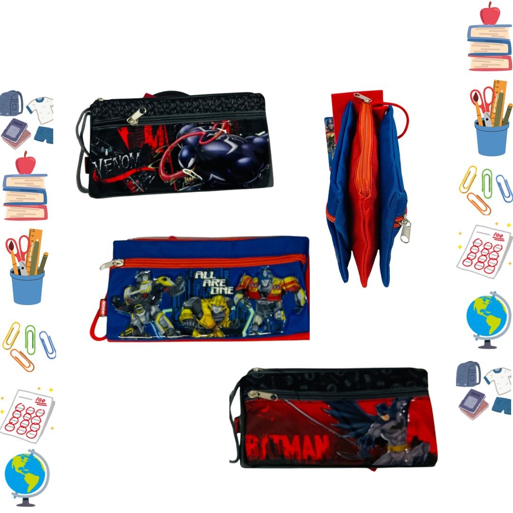 Cartuchera scribe 3 cierre niño