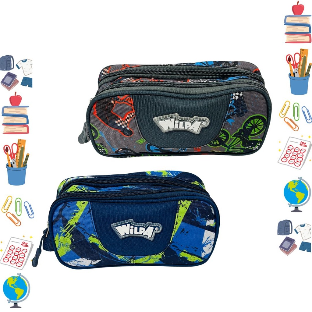 Cartuchera wilpa hombre 2 cierre