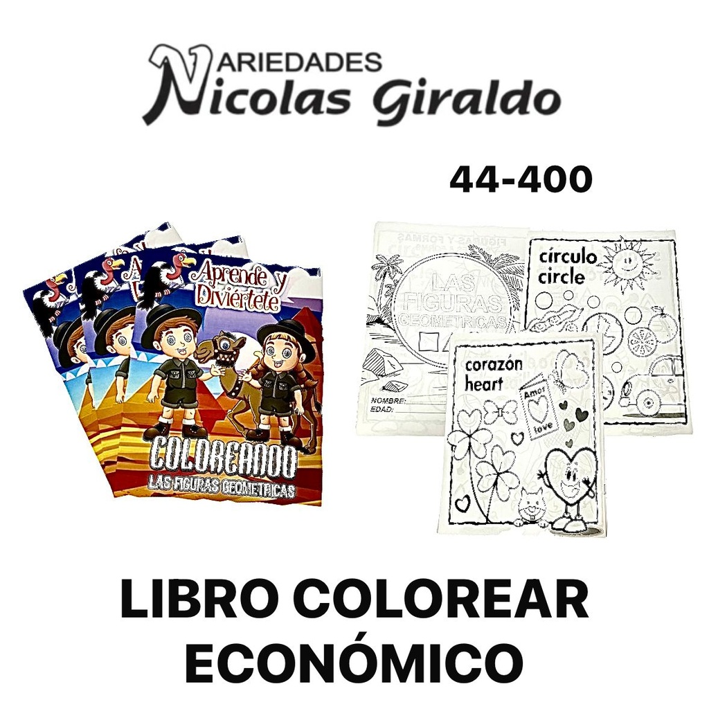 Libro colorear economico