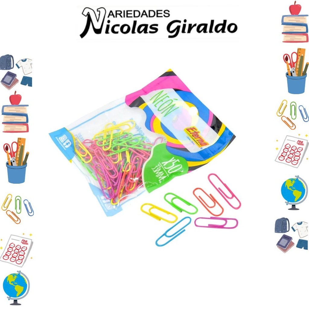 Clip neon 33 mm 50 pcs