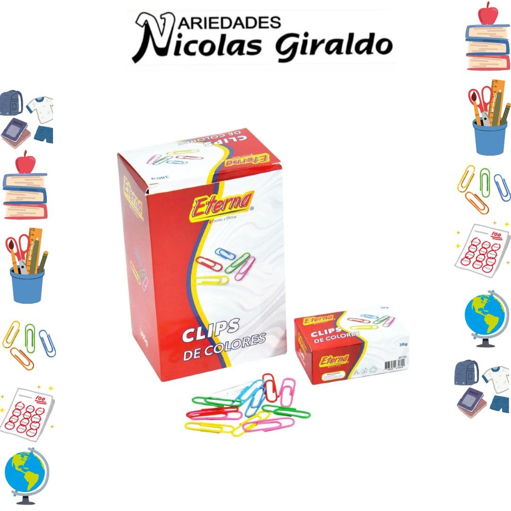 Clip para papel x100 caja x10