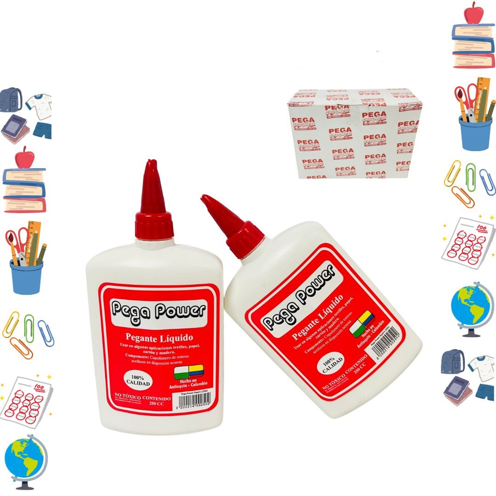 Colbon power color x250 gramos caja x6