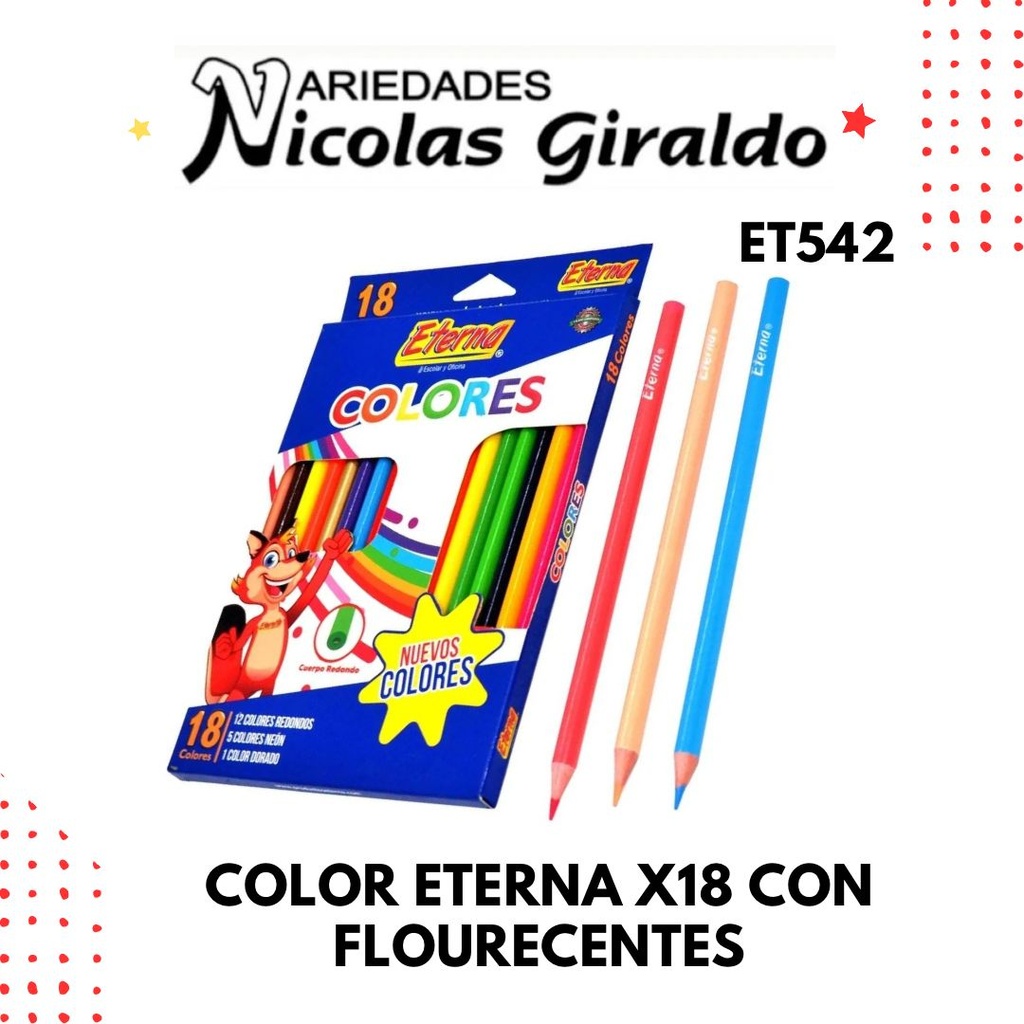 Color eterna x18 con fluorescentes